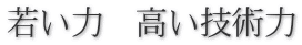 若い力 高い技術力